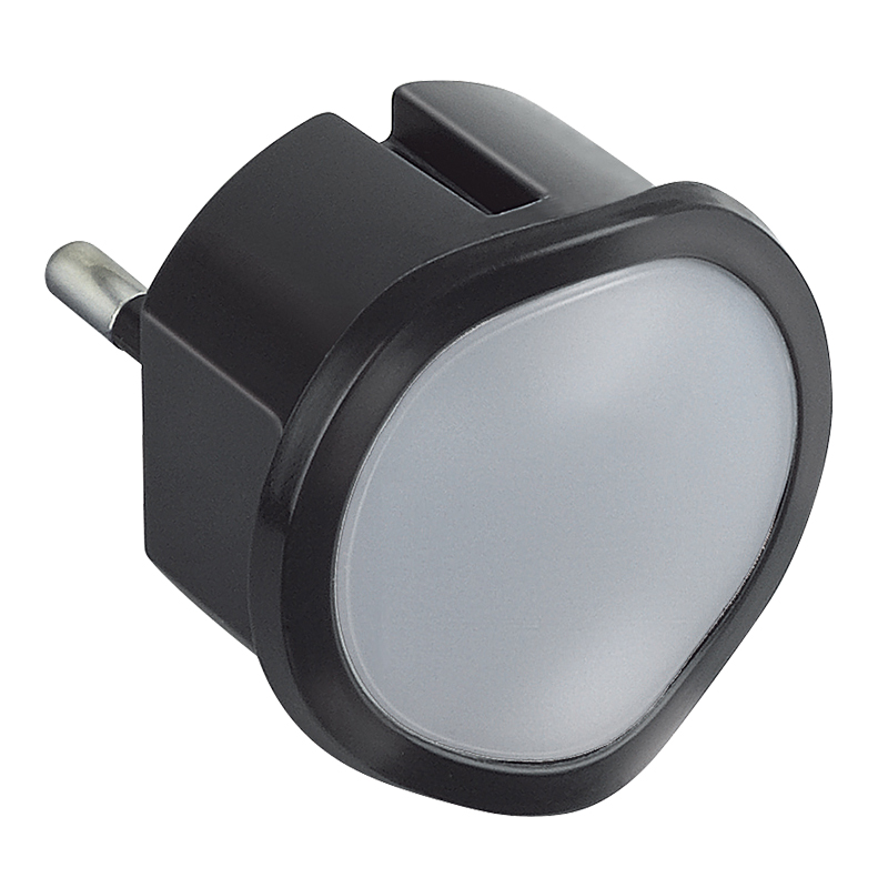 Dimmable night lamp - high luminosity LED - auto/manual modules - black