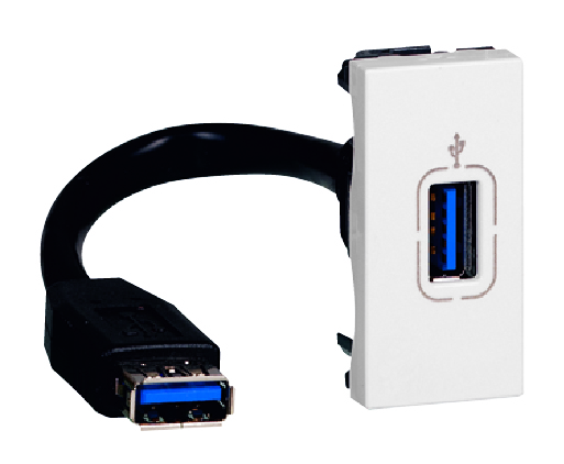 Audio/video system Female USB DATA sockets Preterminated(White)