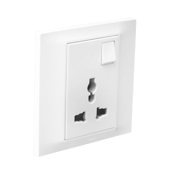 Allzy - 6A Multistandard Switched Socket,1 Gang  