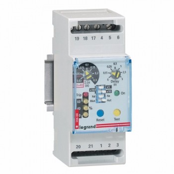 Earth leakage relay to clip on rail earth leakage relay and coil