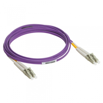 LCS³ fiber optic OM3 (PC) multimode fiber optic cord Length: 1 m(LC/LC duplex cords)