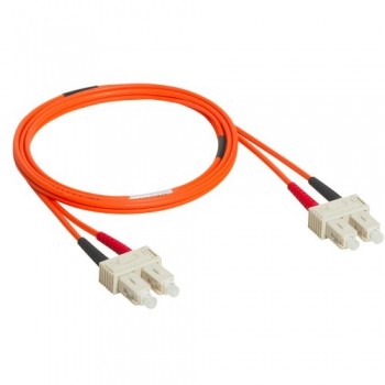 LCS³ fiber optic OM2 (UPC) multimode fiber optic cord Length: 1 m(SC/SC duplex cords)