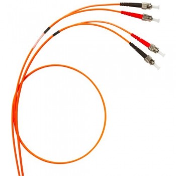 LCS³ fiber optic OM2 (UPC) multimode fiber optic cord Length: 1 m(ST/ST duplex cords)