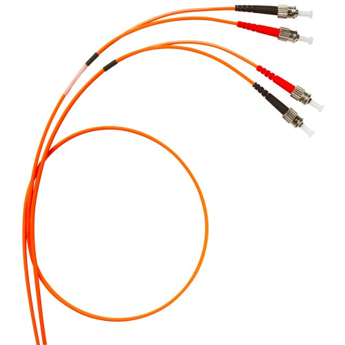 LCS³ fiber optic OM2 (UPC) multimode fiber optic cord Length: 2 m(ST/ST duplex cords)