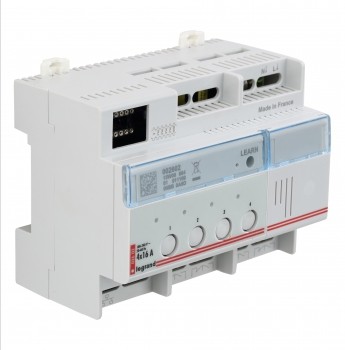 Arteor BUS/SCS - DIN controller - 4 outputs 16 A 6 DIN modules 17.5 mm