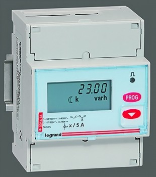 EMDX³ electrical energy meters - Connection with CT 5 A - 4 modules RS 485 and pulse output