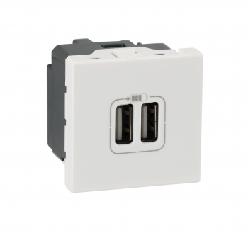 Arteor - Double USB charger - 5 V - 1500 mA(White)