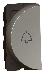 Arteor - 1-way push-button with bell symbol- left module