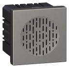 Arteor - 230/240 V AC - 50 Hz 2 modules 45 x 45 mm Tone level: 70 dB at 1 m(Magnesium)