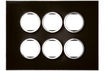 Arteor - Indian standard2 x 6modules(Mirror Black)