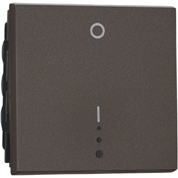 Myrius 20A Dp Switch1 Way 2M With Indicator Charcoal Grey 
