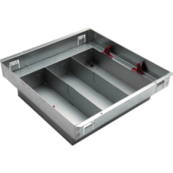 Floor boxes for raised floor - Full backbox