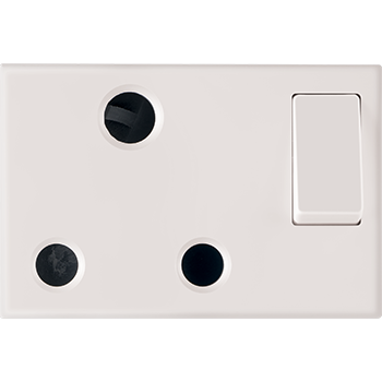 Myrius 16 A 3 Pin Switched Socket 3 Module