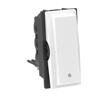 Living Now 20A - 1 way switch with indicator - 1M - White