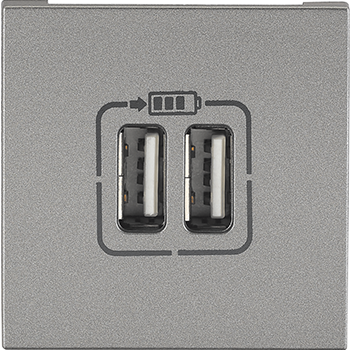 Prise double USB 2x2.5 A 12/24V - CT10424 