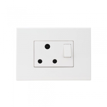 Arteor - 16 A- 2P+E switched Conform to IS1293 3 modules 67.5 x 45 mm(White)
