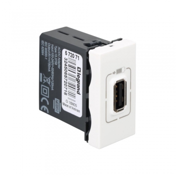 Arteor - Single USB charger - 5 V - 750 mA(White)