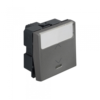 Arteor - Switch with indicator label holder 10 AX - 230 V~ 2 module(Magnesium)