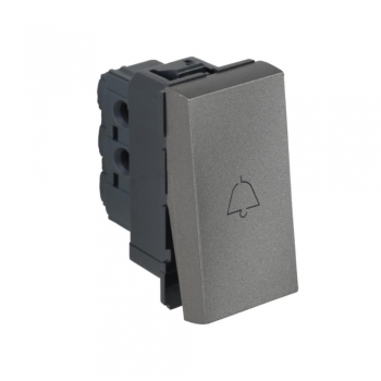 Arteor - 1-way double pole switch with indicator Red indicator supplied 32 A - 230 V~ 2 module(Magnesium)