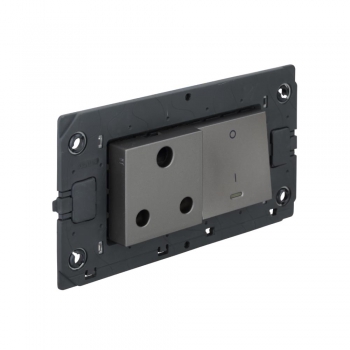 Arteor - 16 A, AC and Geyser 4-module plate 4 modules 90 x 45 mm(Magnesium)