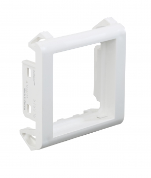 Arteor - Panel mounting supports- For 2 modules 45 x 45 mm Clips into a 58 x 53.5 mm aperture